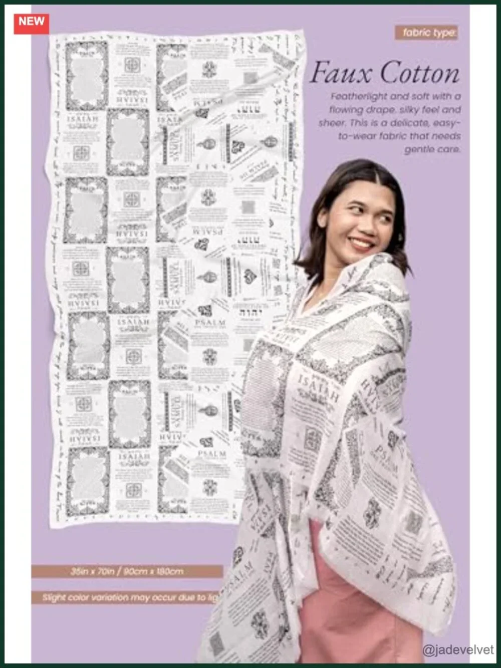 Protection Bible Verse Shawl – Vintage Christian Scripture Scarf